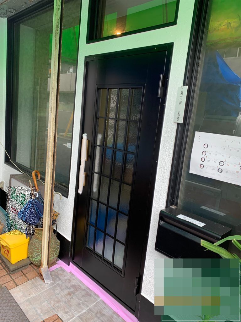 愛知県名古屋市北区 店舗ドアドアリフォーム工事 LIXIL クリエラ