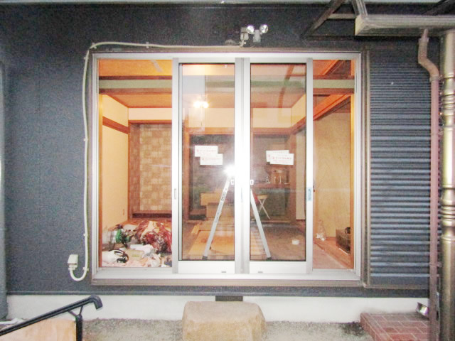 名古屋市港区　サッシ取替え工事　カバー工法