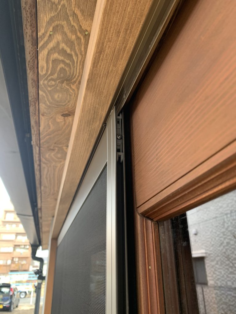 名古屋市昭和区特注網戸網戸取付・戸建住宅アルミ下レール