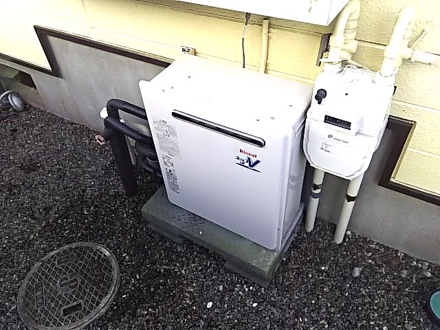 千葉県茂原市　ガス給湯器取替工事