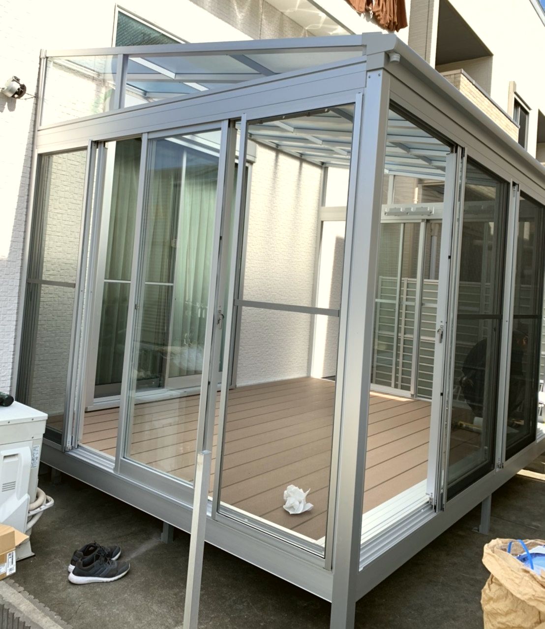 愛知県名古屋市　サンルーム設置工事　LIXILサニージュ