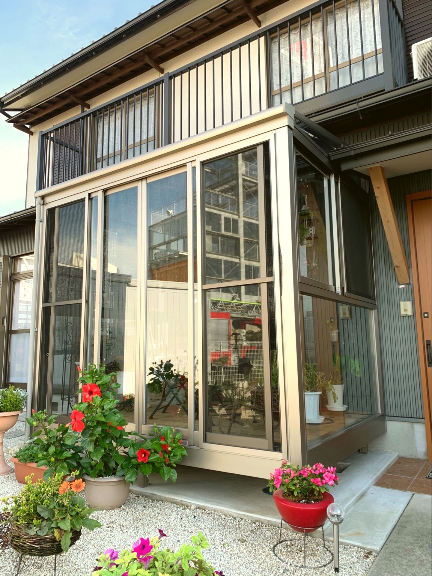 愛知県豊明市　サンルーム設置工事