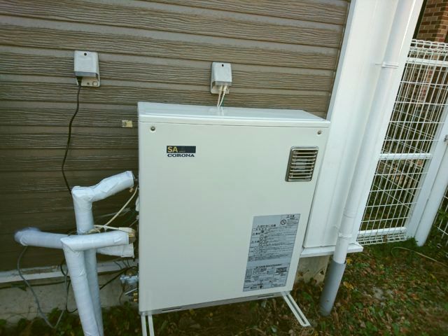 長野県　コロナ石油給湯器交換工事
