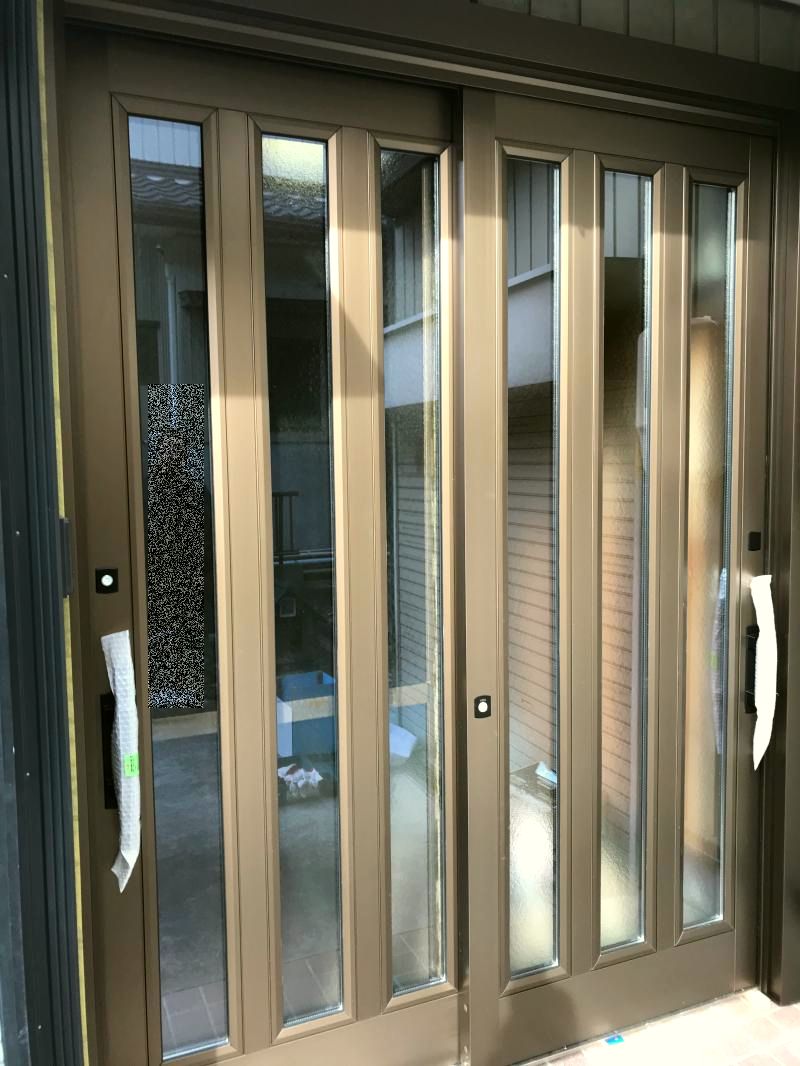 愛知県大府市　玄関引戸リフォーム工事