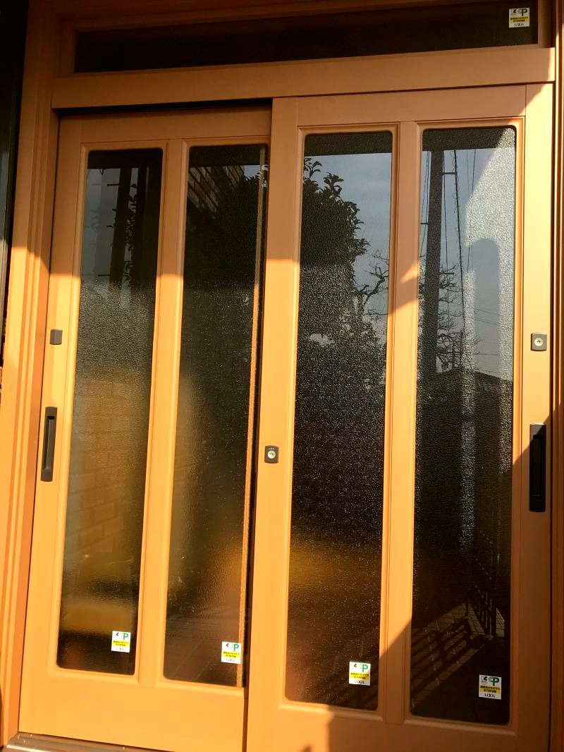 愛知県大府市　玄関引戸リフォーム工事