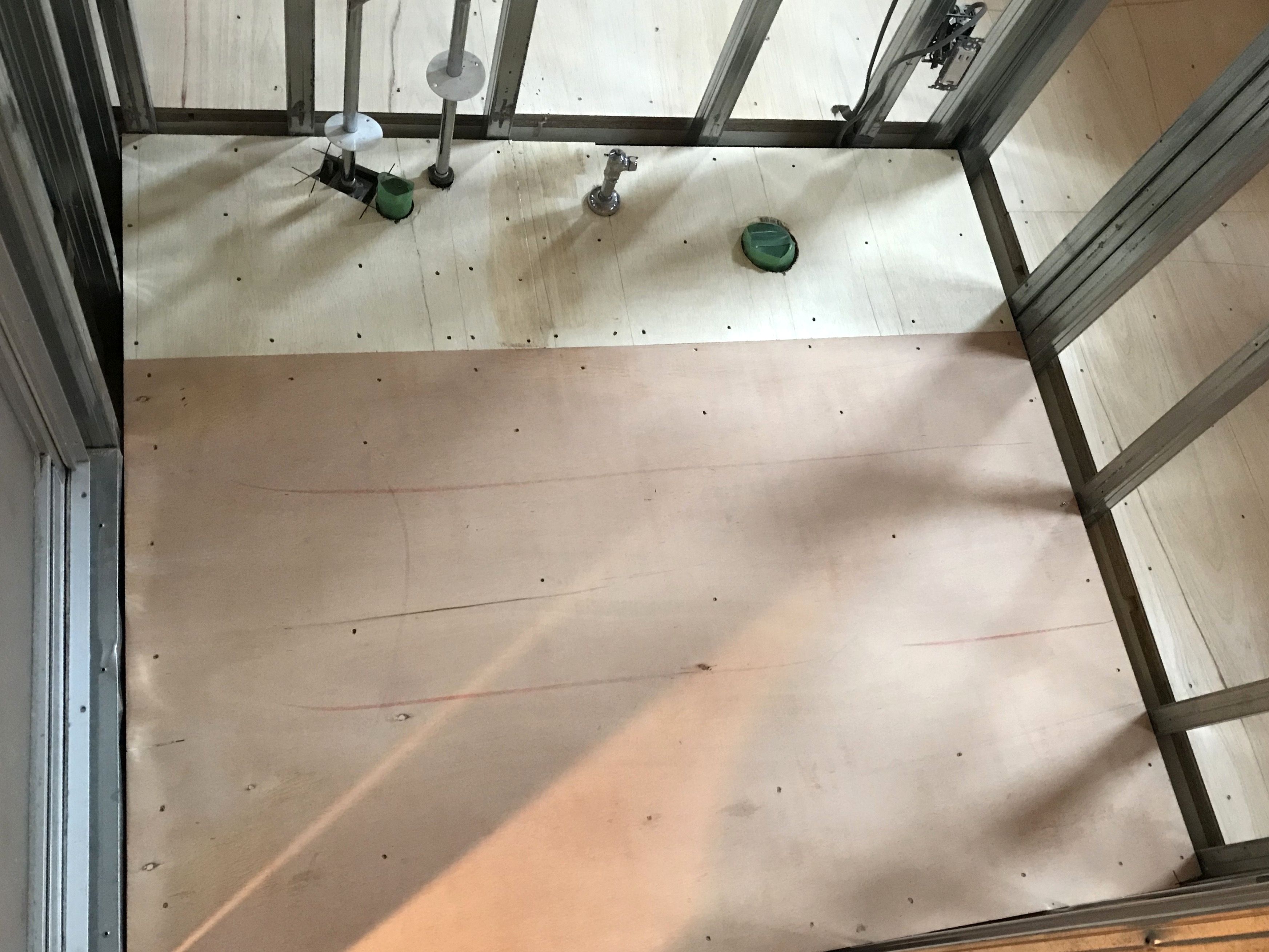 神奈川県川崎市　マンション床リフォーム置床工事