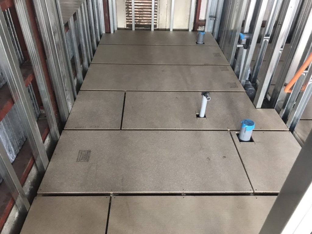 千葉県富里市　置床工事　フリーフロアCP