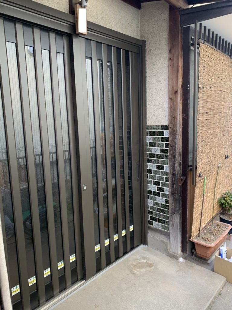 愛知県大府市　玄関引戸交換工事