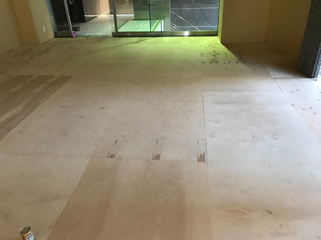 神奈川県横浜市都筑区フクビ乾式二重床置床工事