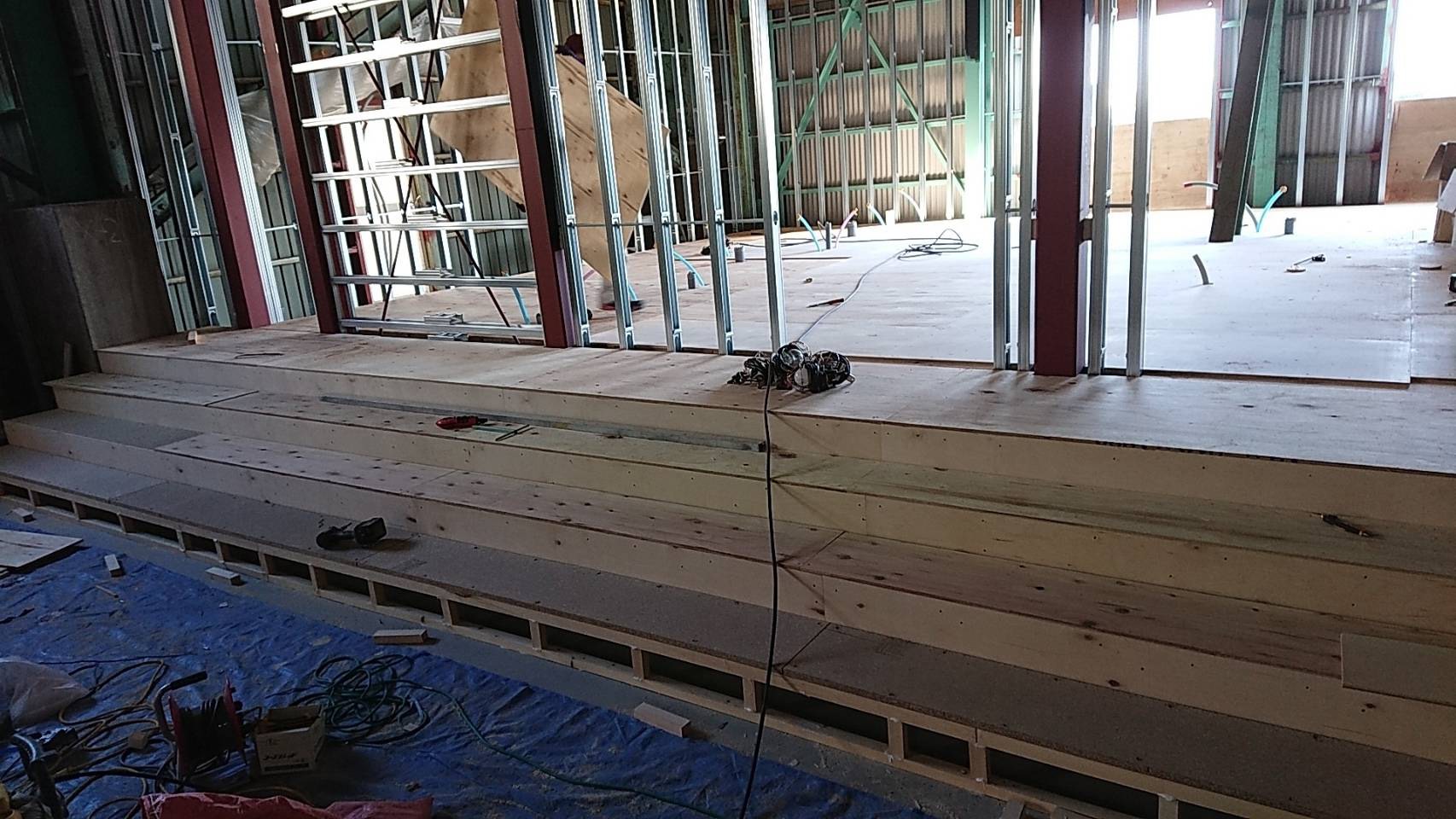 神奈川県逗子市　スタジオの置床工事