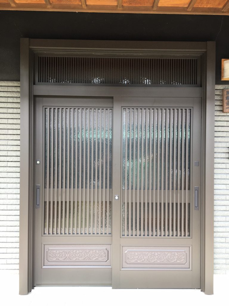 愛知県知多郡東浦町　玄関引戸工事