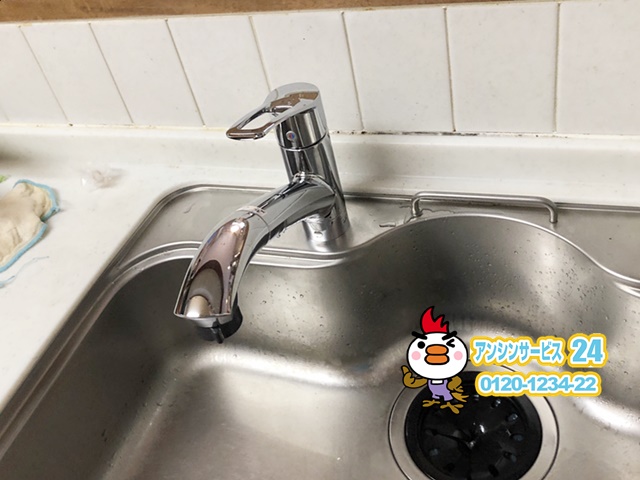 名古屋西区　キッチンシングルレバー水栓取替工事