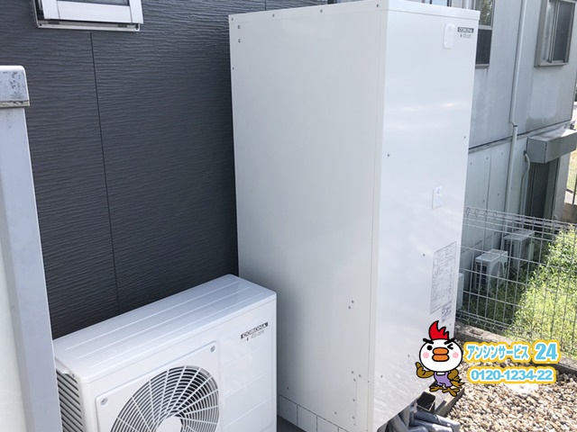 愛知県尾張旭市　エコキュート(床暖房付き・多機能タイプ)取替工事