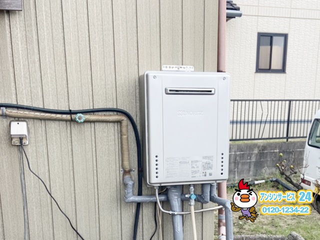 愛知県飛島村　ガス給湯器交換工事