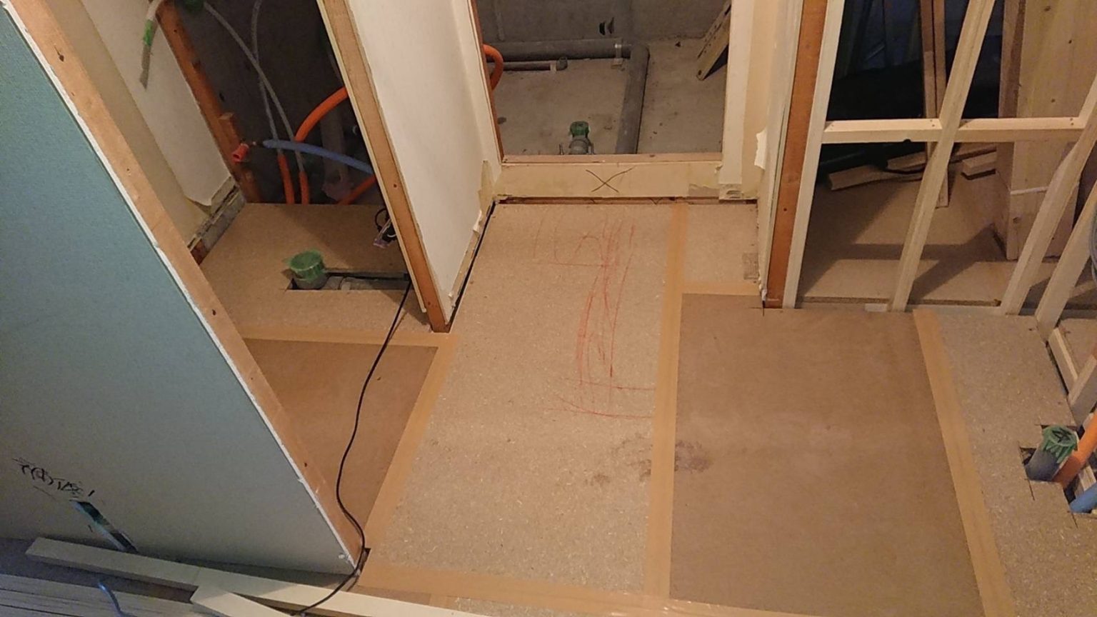 神奈川県横浜市南区　マンションの置床工事