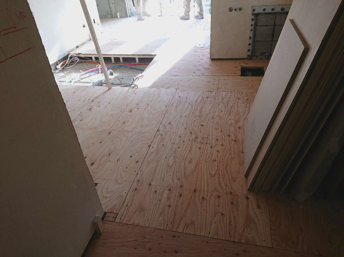 東京都中央区　マンションの置床工事