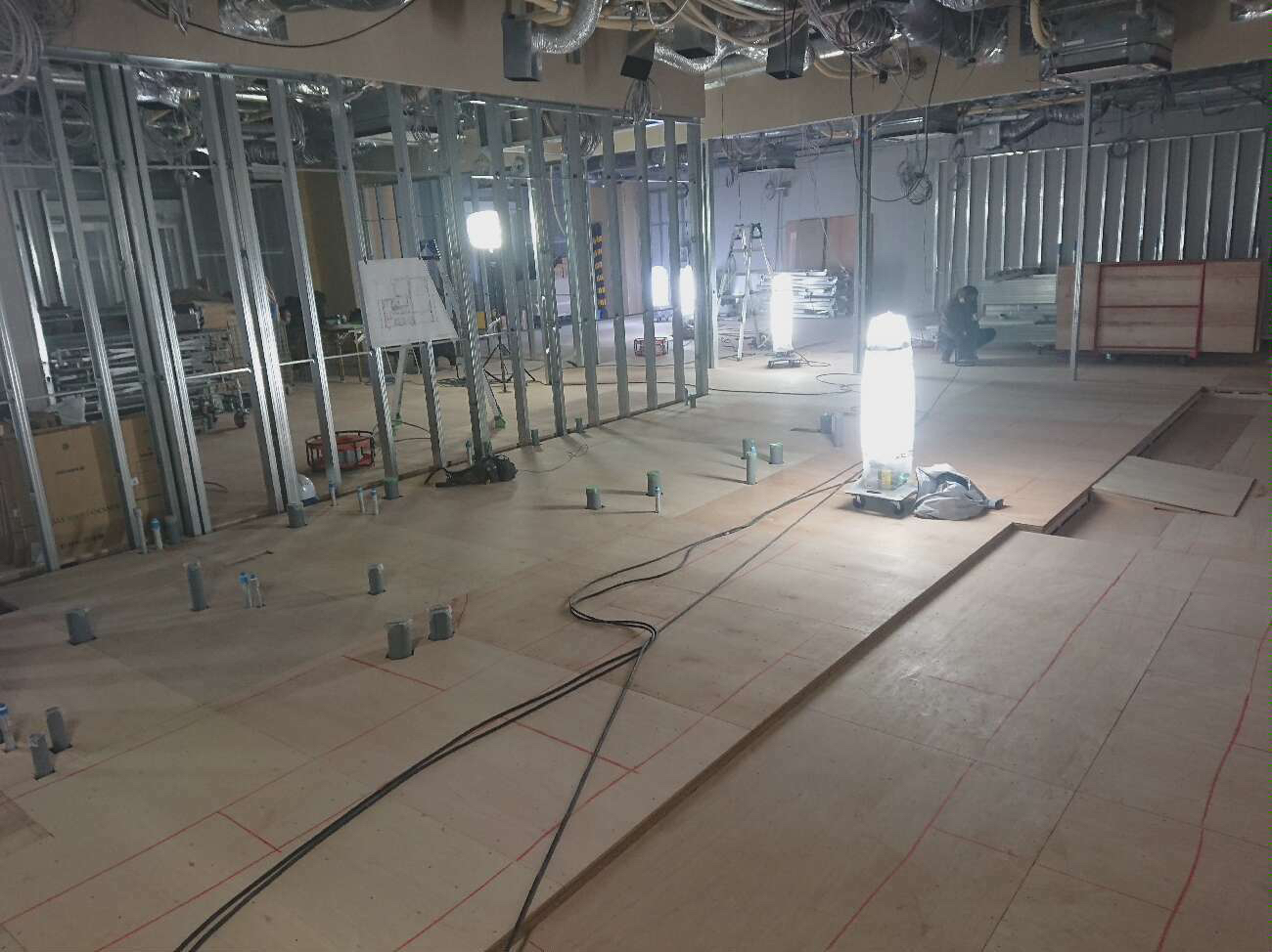 東京都江東区　保育園のOAフロア工事