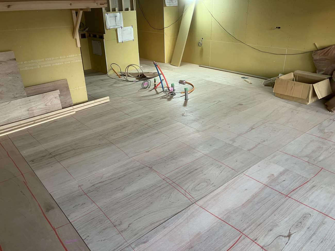 東京都文京区　マンション置床工事