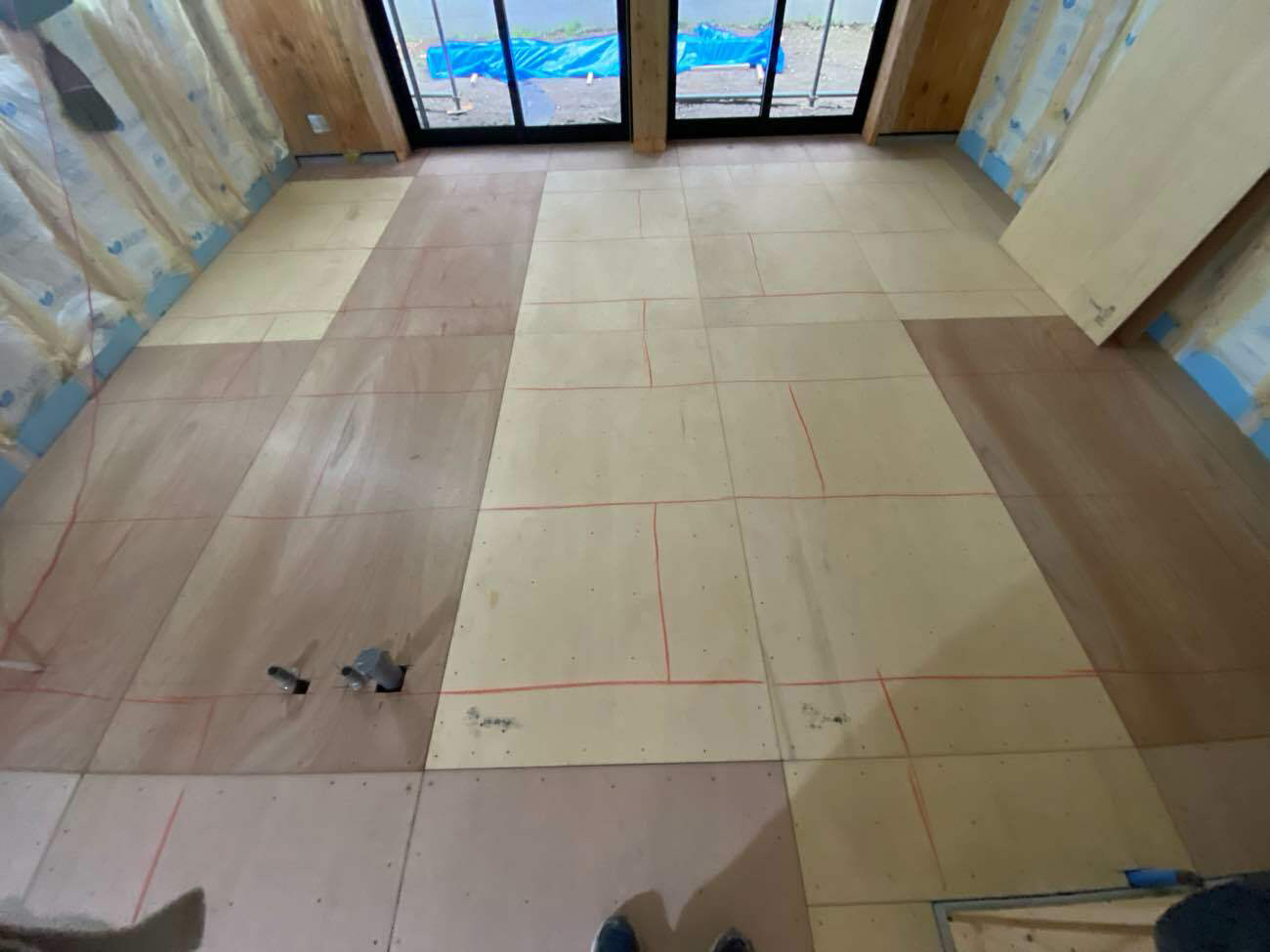 東京都江戸川区　戸建新築住宅の置床工事