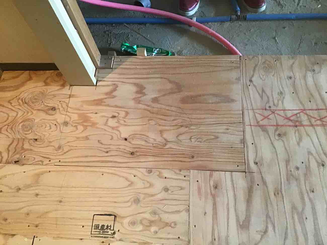 東京都品川区　マンション1日置床工事