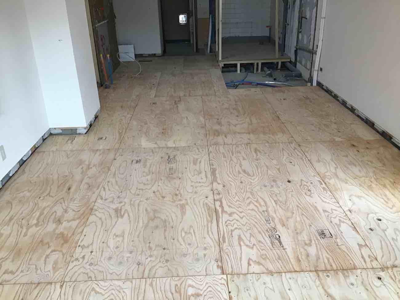 東京都目黒区　マンション1日置床工事