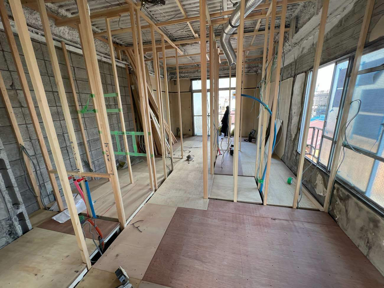 東京都江東区　マンションの置床工事