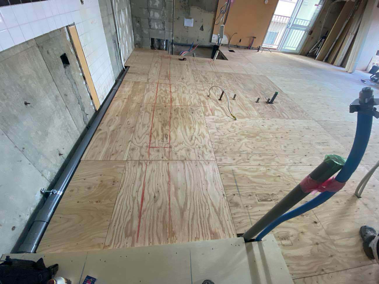 東京都品川区　マンション1日置床工事