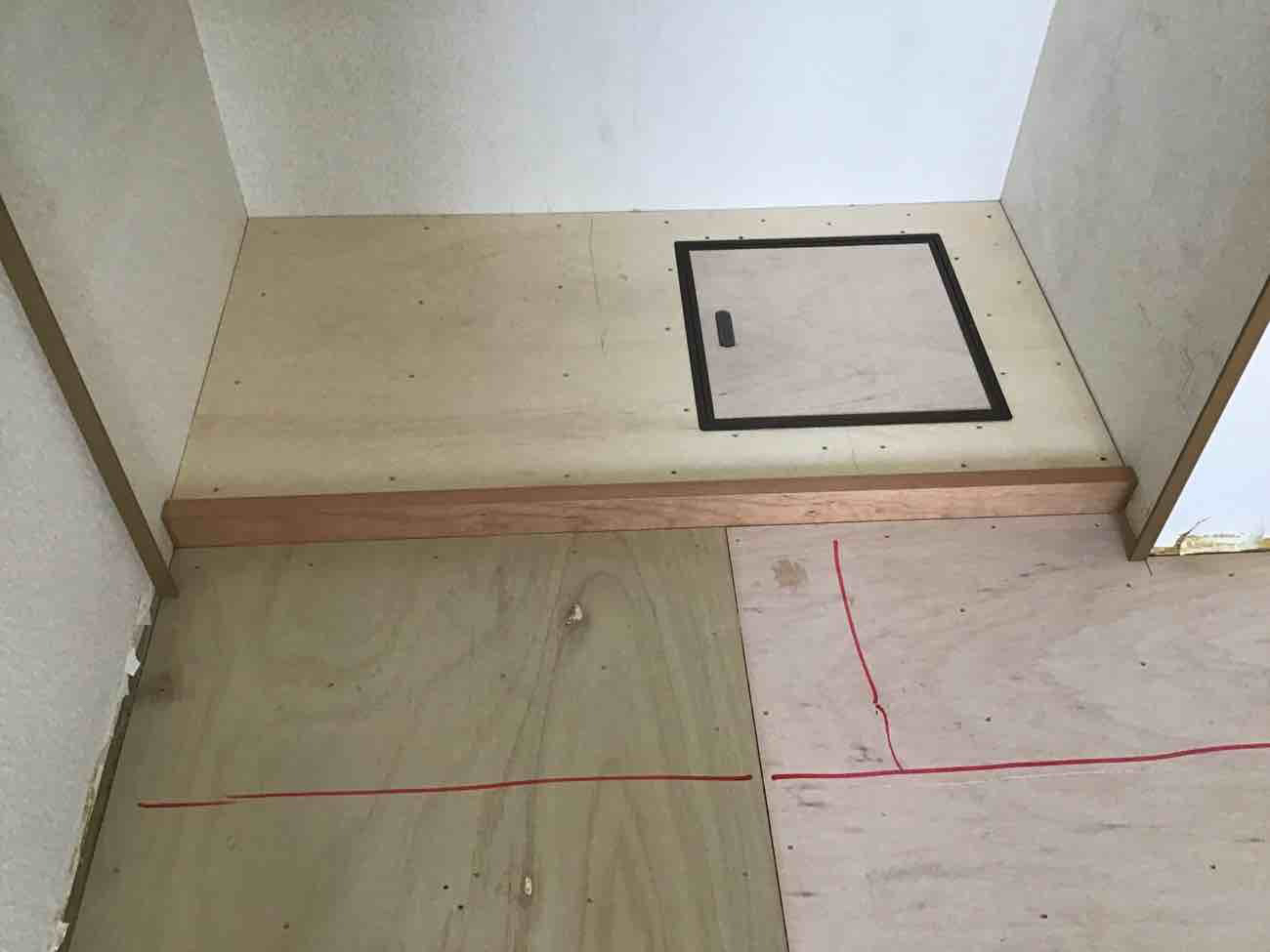 東京都小平市　マンション1日置床工事