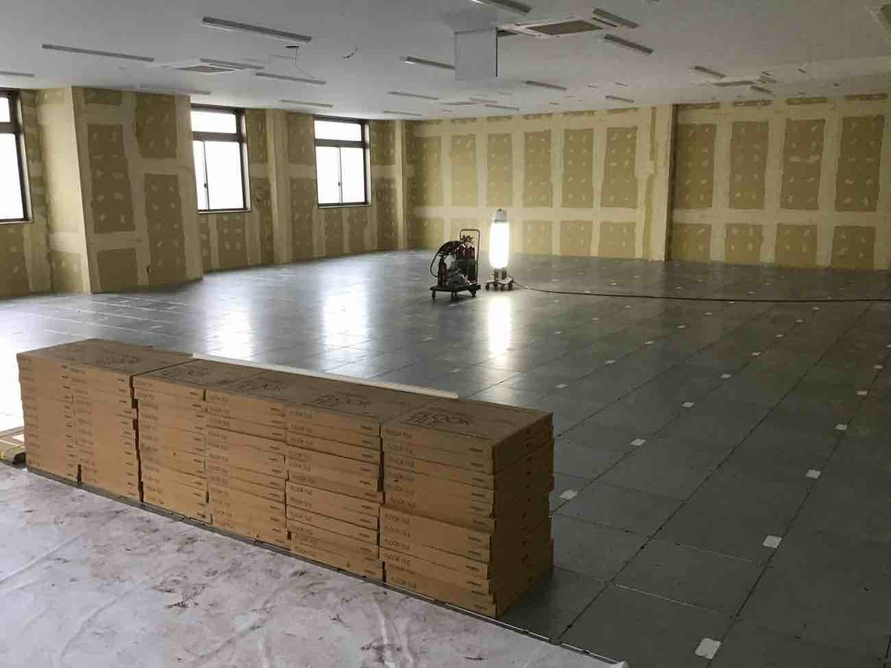 神奈川県大和市　オフィスのOAフロア工事